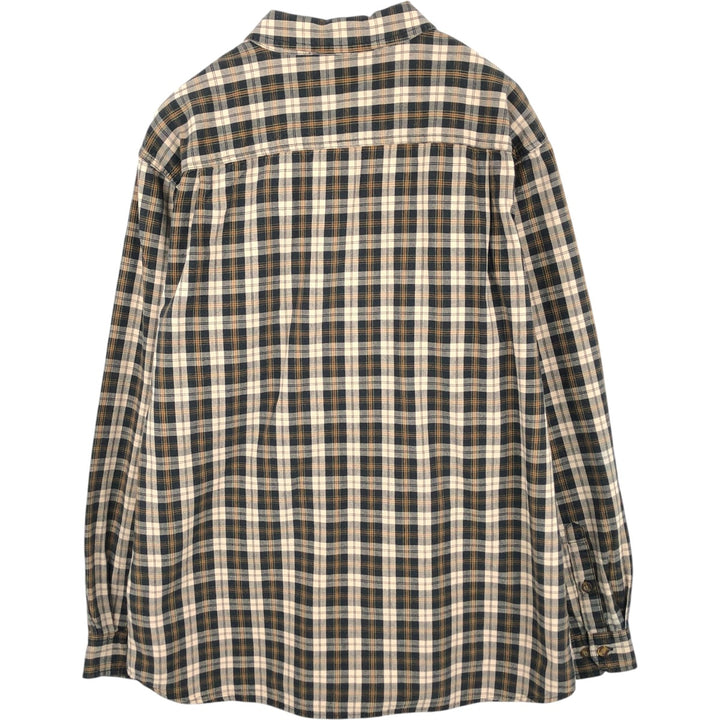 Carhartt Relaxed Fit Long Sleeve Button Down Work Shirt, Men's XL cotton black type Vintage Second Hand