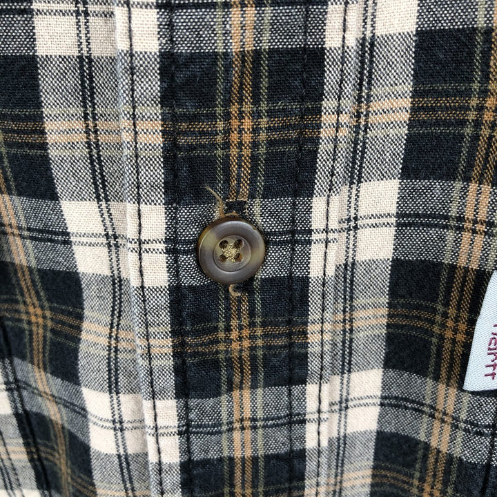 Carhartt Relaxed Fit Long Sleeve Button Down Work Shirt, Men's XL cotton black type Vintage Second Hand