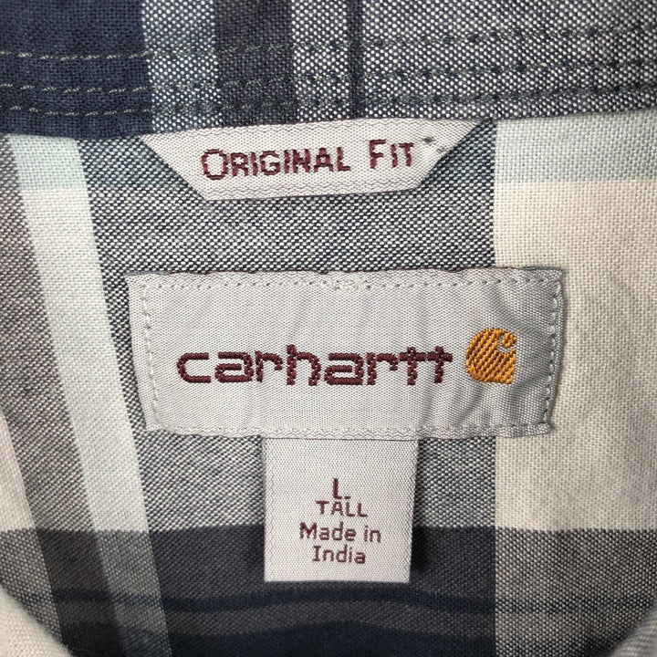 Carhartt ORIGINAL FIT long sleeve button-down work shirt, men's size L cotton white type Vintage Second Hand