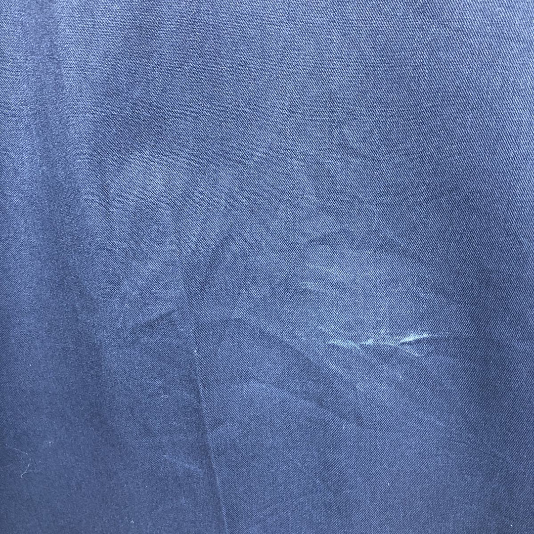 80'S Osh Kosh B'GOSH Long-Sleeve Work Shirt, Made in USA, Men's Size XL (approx.) cotton navy blue type Vintage Second Hand
