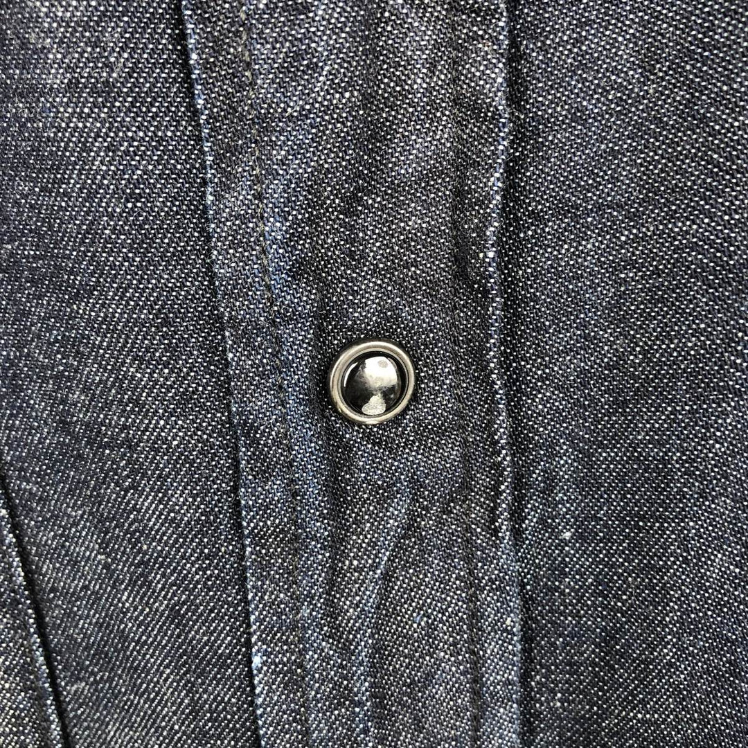 Ralph Lauren Polo RALPH LAUREN Long-Sleeve Denim Western Shirt, Men's Size S (approx.) cotton Indigo Vintage Second Hand