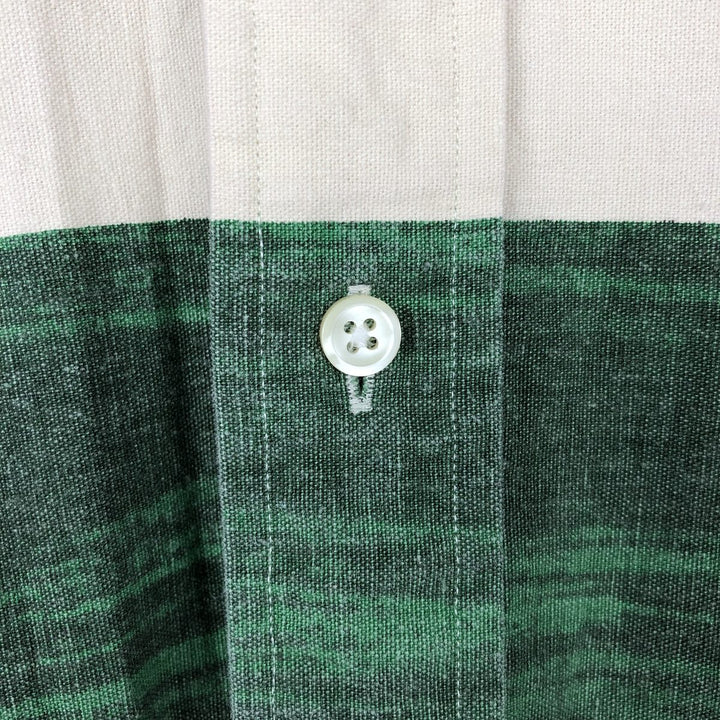 Ralph Lauren striped pattern multi-stripe long-sleeved button-down shirt, men's size XL. cotton red type Vintage Second Hand