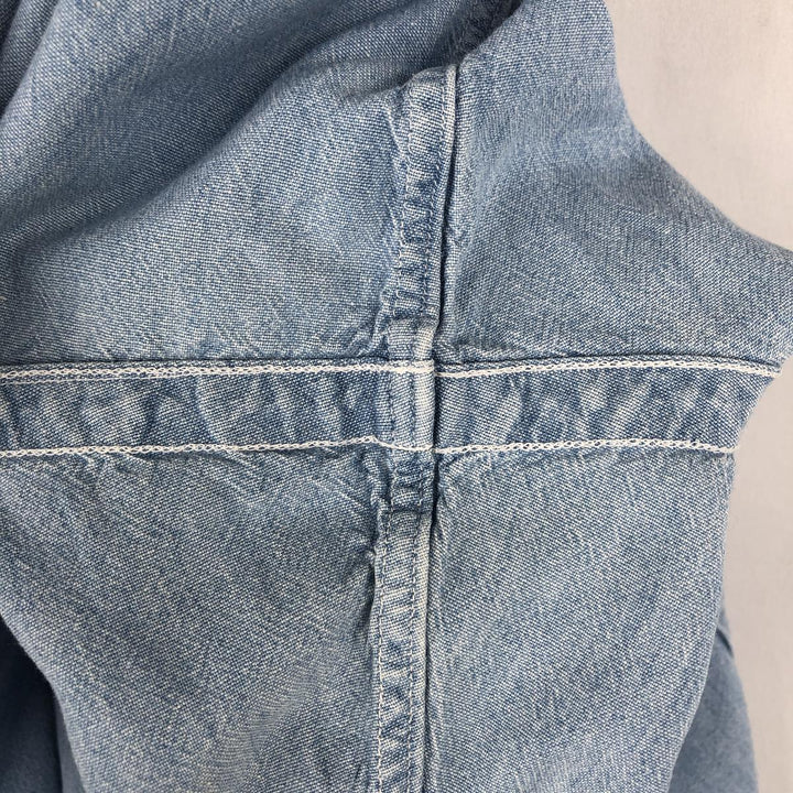 Ralph Lauren POLO by Ralph Lauren long sleeve button down shirt, men's XL size cotton Blue type light blue Vintage Second Hand