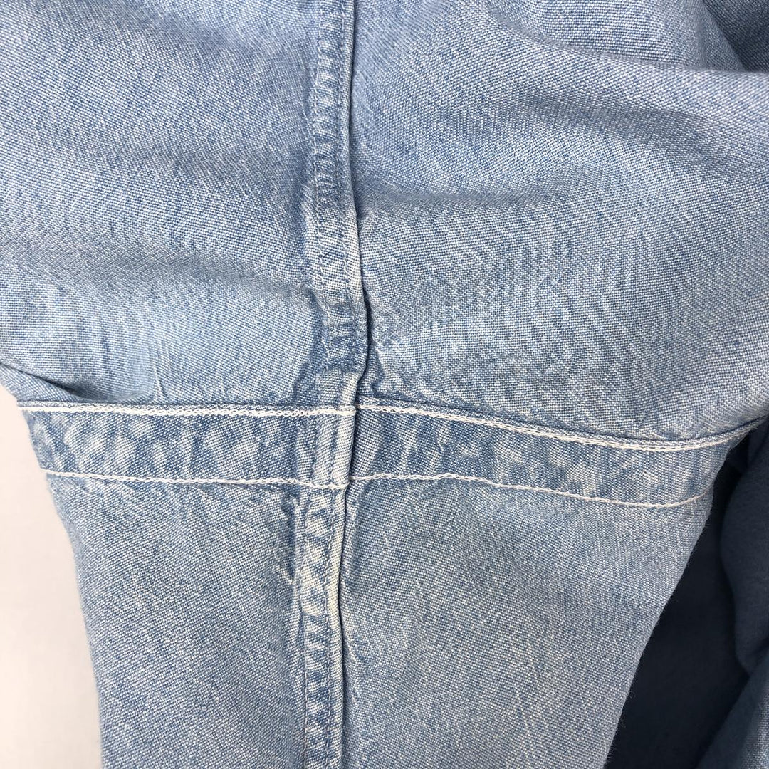 Ralph Lauren POLO by Ralph Lauren long sleeve button down shirt, men's XL size cotton Blue type light blue Vintage Second Hand