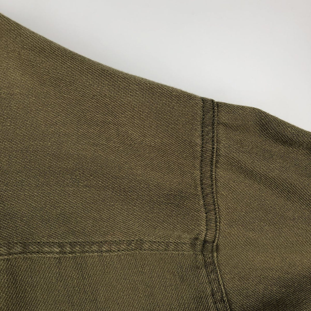 Levi's long-sleeved cotton shirt, men's size L (approx.) cotton Khaki type Vintage Second Hand