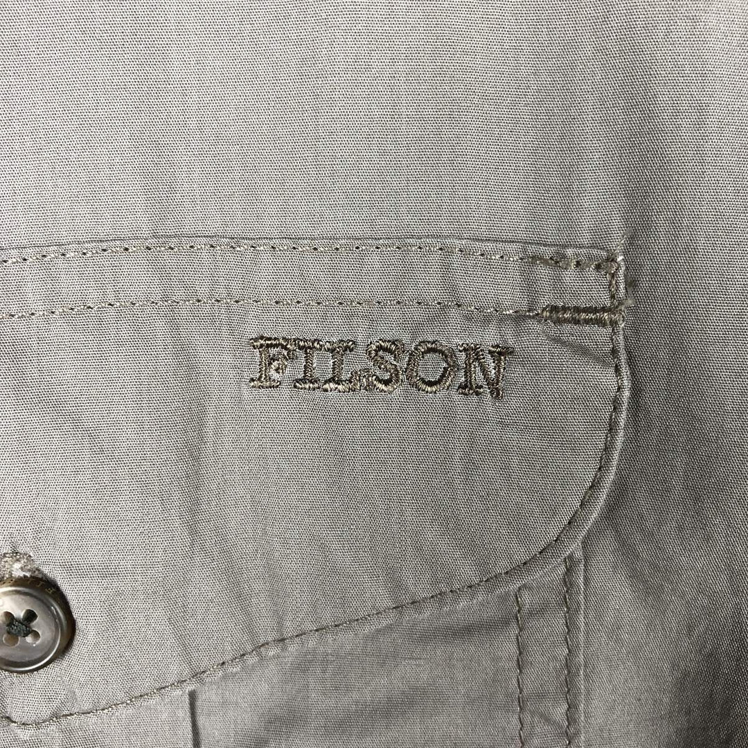 Filson long-sleeved hunting shirt, men's size XL (approx.) cotton Khaki type brown Vintage Second Hand