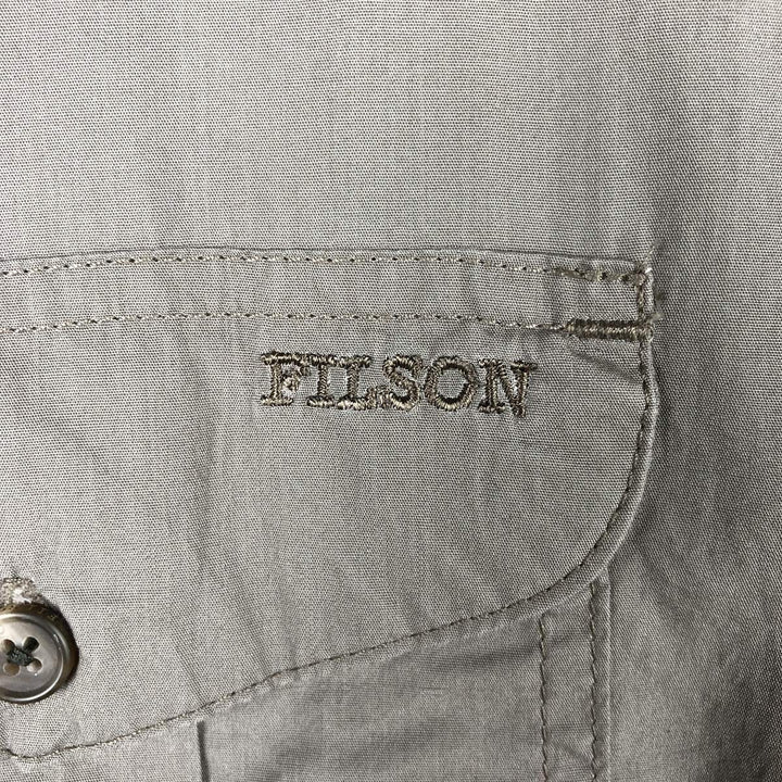 Filson long-sleeved hunting shirt, men's size XL (approx.) cotton Khaki type brown Vintage Second Hand