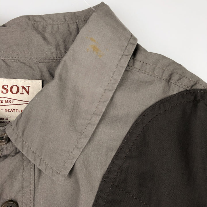 Filson long-sleeved hunting shirt, men's size XL (approx.) cotton Khaki type brown Vintage Second Hand