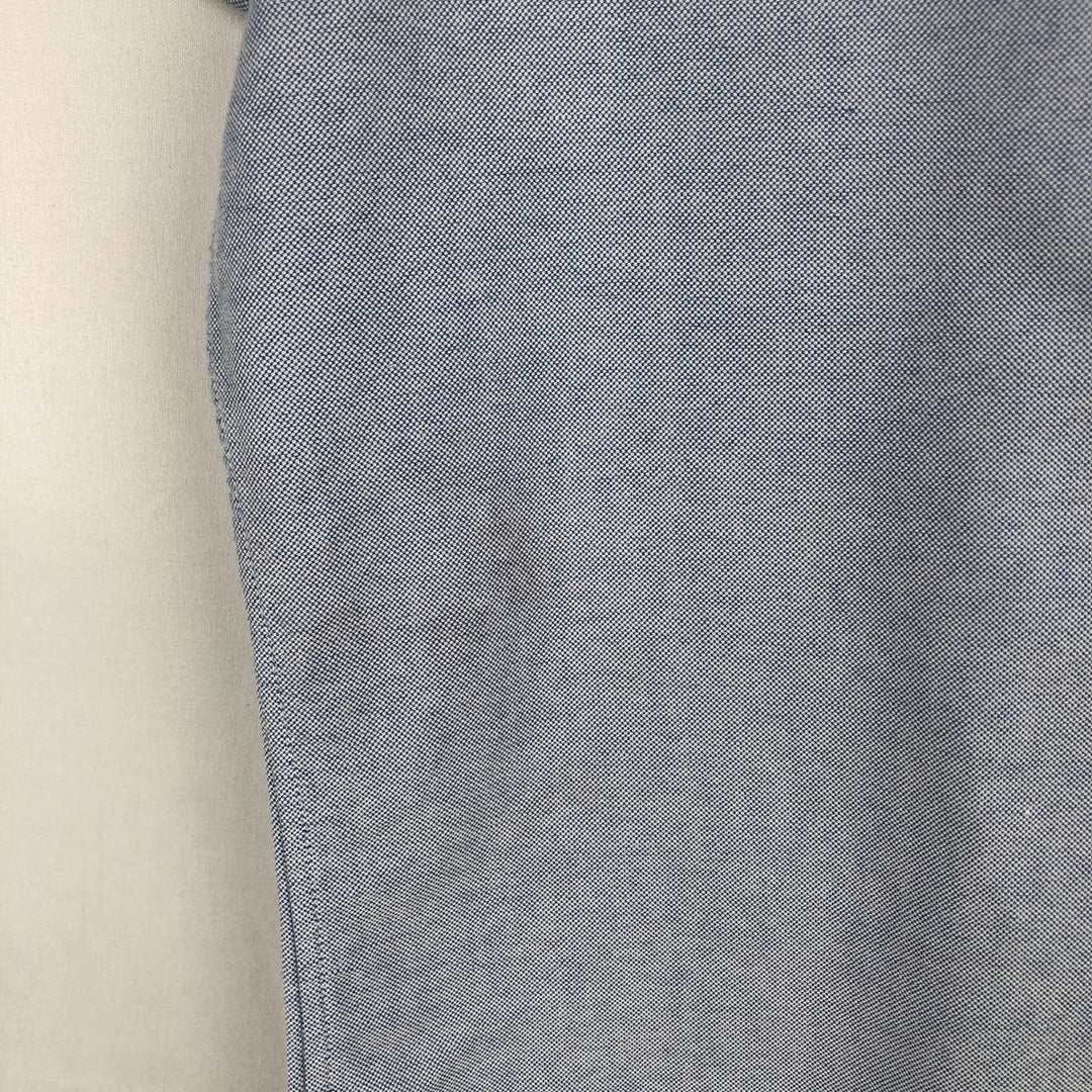 Ralph Lauren CUSTOM FIT long sleeve button down shirt, men's size L cotton Blue type light blue Vintage Second Hand