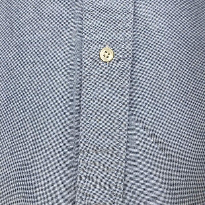 Ralph Lauren CUSTOM FIT long sleeve button down shirt, men's size L cotton Blue type light blue Vintage Second Hand