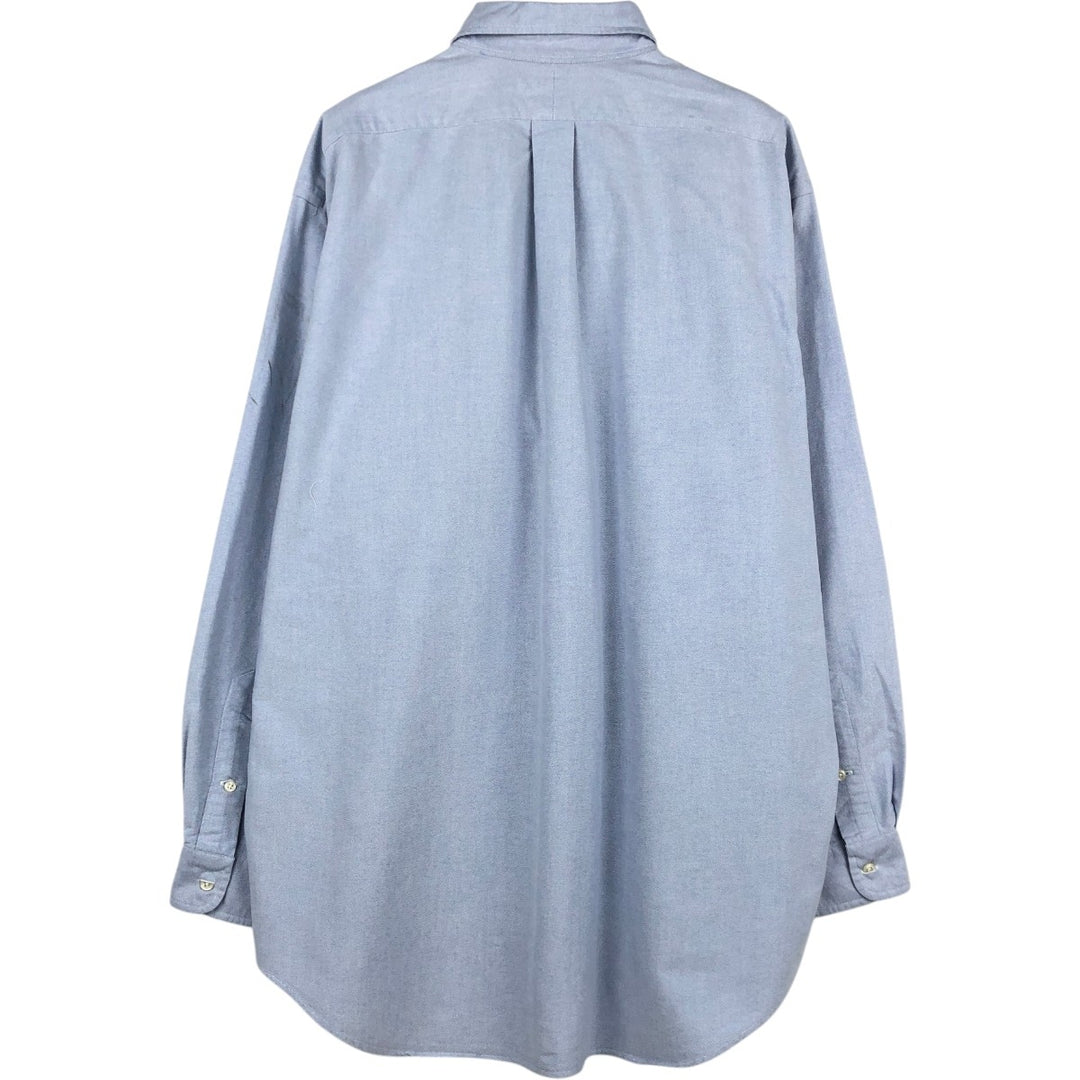 Ralph Lauren BLAKE long sleeve button down shirt, men's size L cotton Blue type light blue Vintage Second Hand