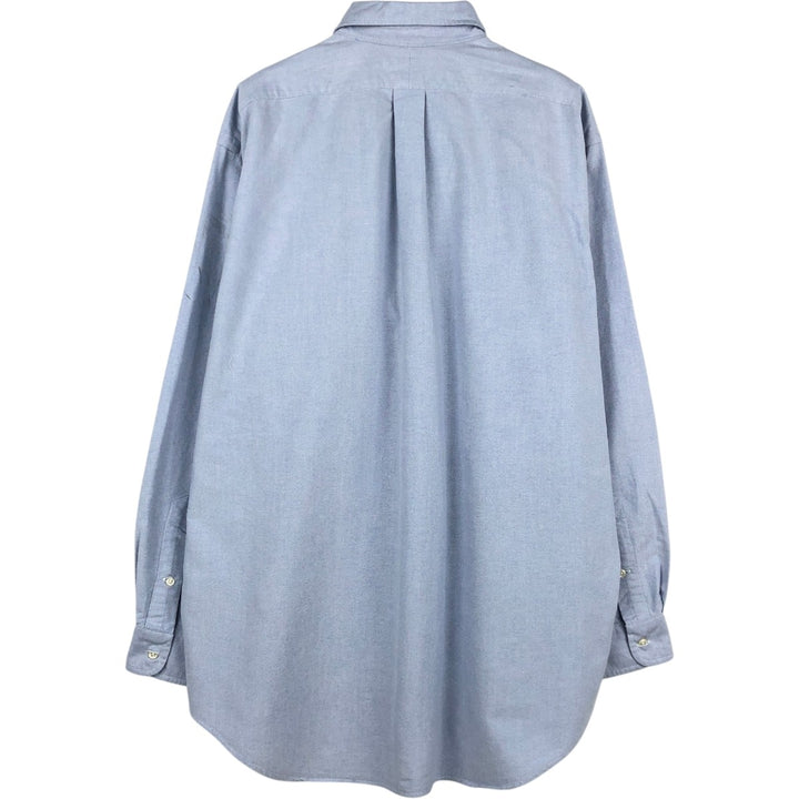Ralph Lauren BLAKE long sleeve button down shirt, men's size L cotton Blue type light blue Vintage Second Hand