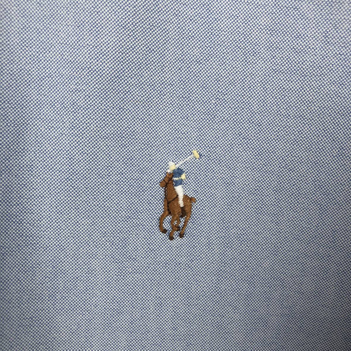 Ralph Lauren BLAKE long sleeve button down shirt, men's size L cotton Blue type light blue Vintage Second Hand