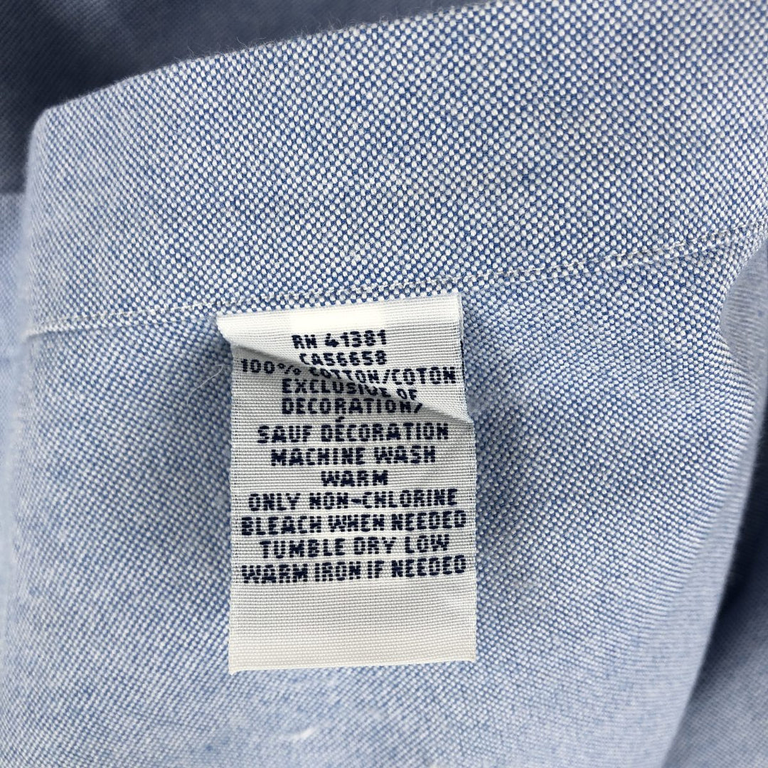 Ralph Lauren long sleeve button down shirt, men's XL size cotton Blue type light blue Vintage Second Hand