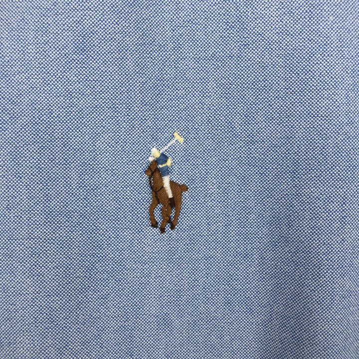 Ralph Lauren long sleeve button down shirt, men's XL size cotton Blue type light blue Vintage Second Hand