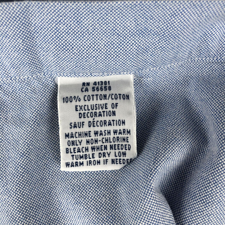 Ralph Lauren Classic Fit Long Sleeve Button Down Shirt Men's XXL cotton Blue type light blue Vintage Second Hand