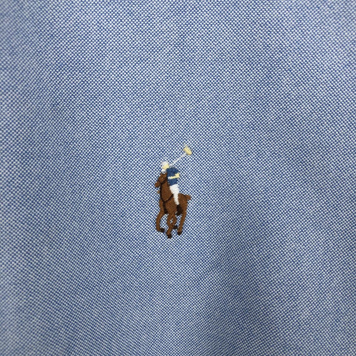 Ralph Lauren Classic Fit Long Sleeve Button Down Shirt Men's XXL cotton Blue type light blue Vintage Second Hand