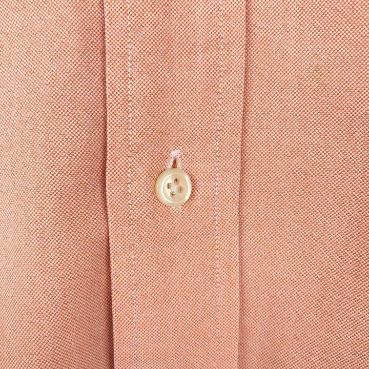 Ralph Lauren Classic Fit long sleeve button down shirt, men's size M cotton coral Vintage Second Hand