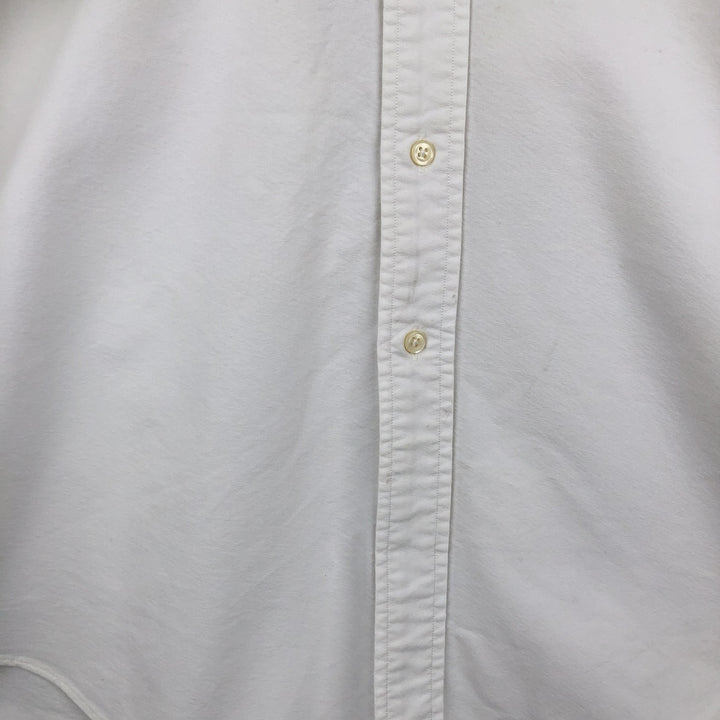 Ralph Lauren long sleeve button down shirt, men's size L cotton white type Vintage Second Hand