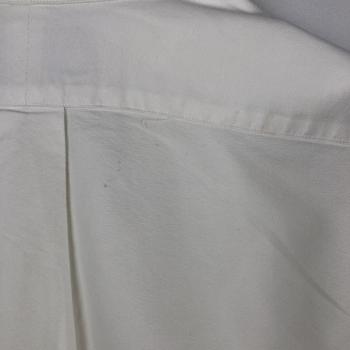 Ralph Lauren long sleeve button down shirt, men's size L cotton white type Vintage Second Hand