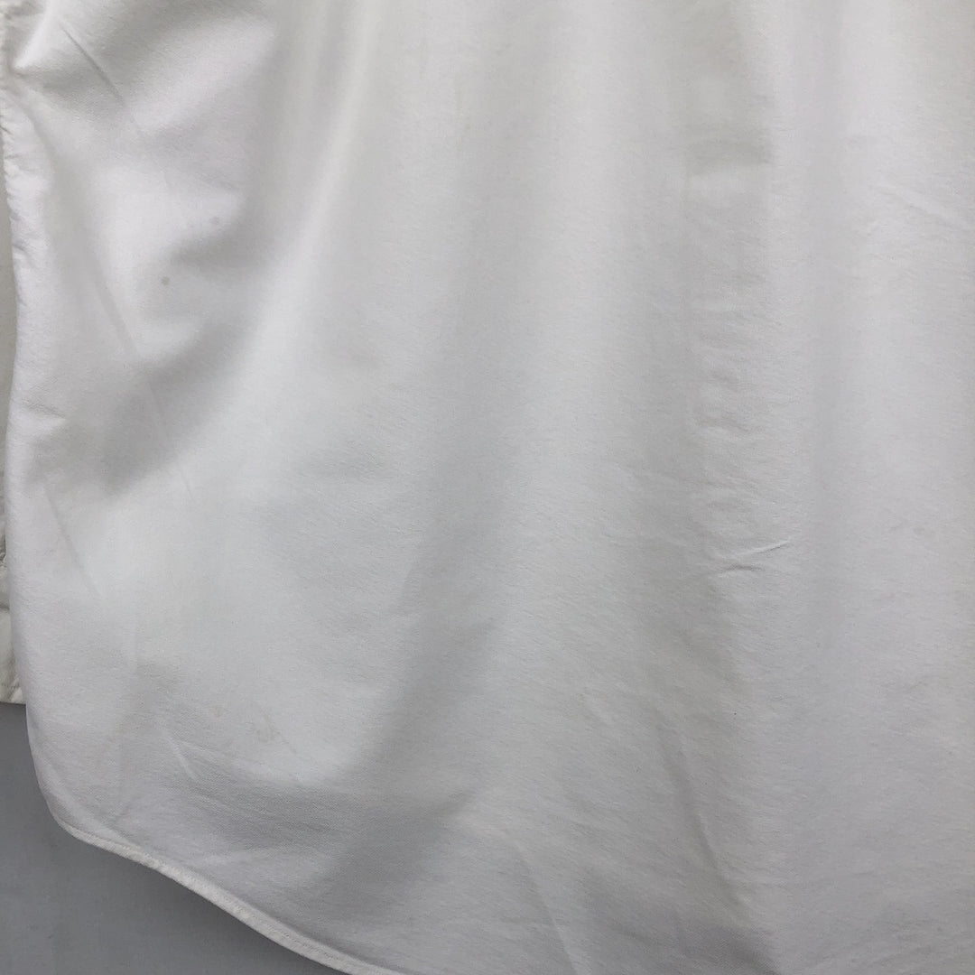 Ralph Lauren long sleeve button down shirt, men's size L cotton white type Vintage Second Hand