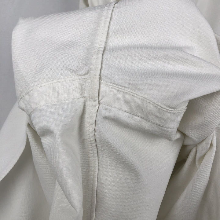 Ralph Lauren long sleeve button down shirt, men's size L cotton white type Vintage Second Hand