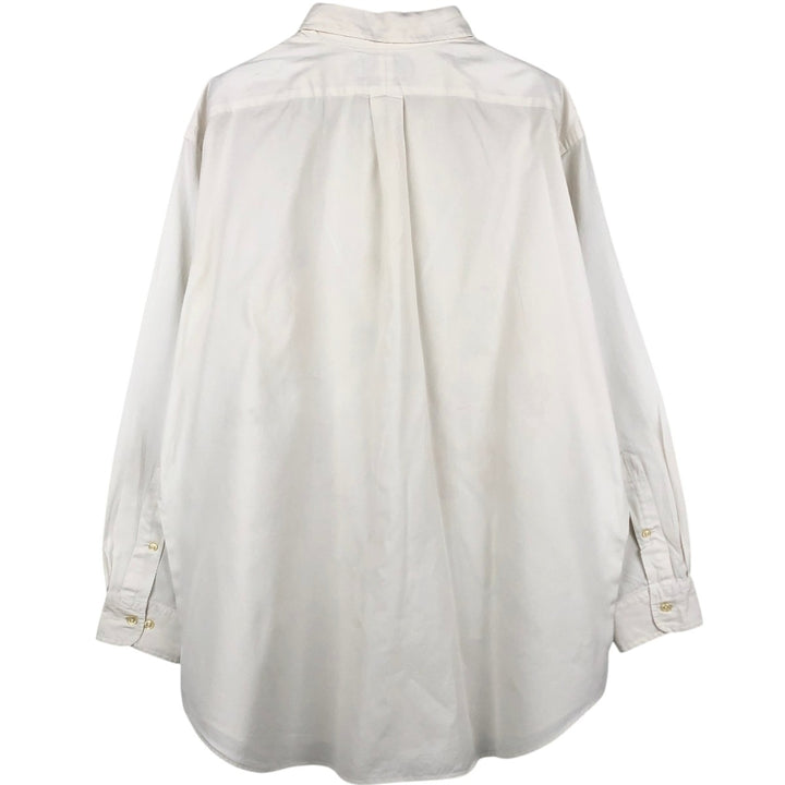 Ralph Lauren Classic Fit Long Sleeve Button Down Shirt Men's XL cotton pale white type Vintage Second Hand