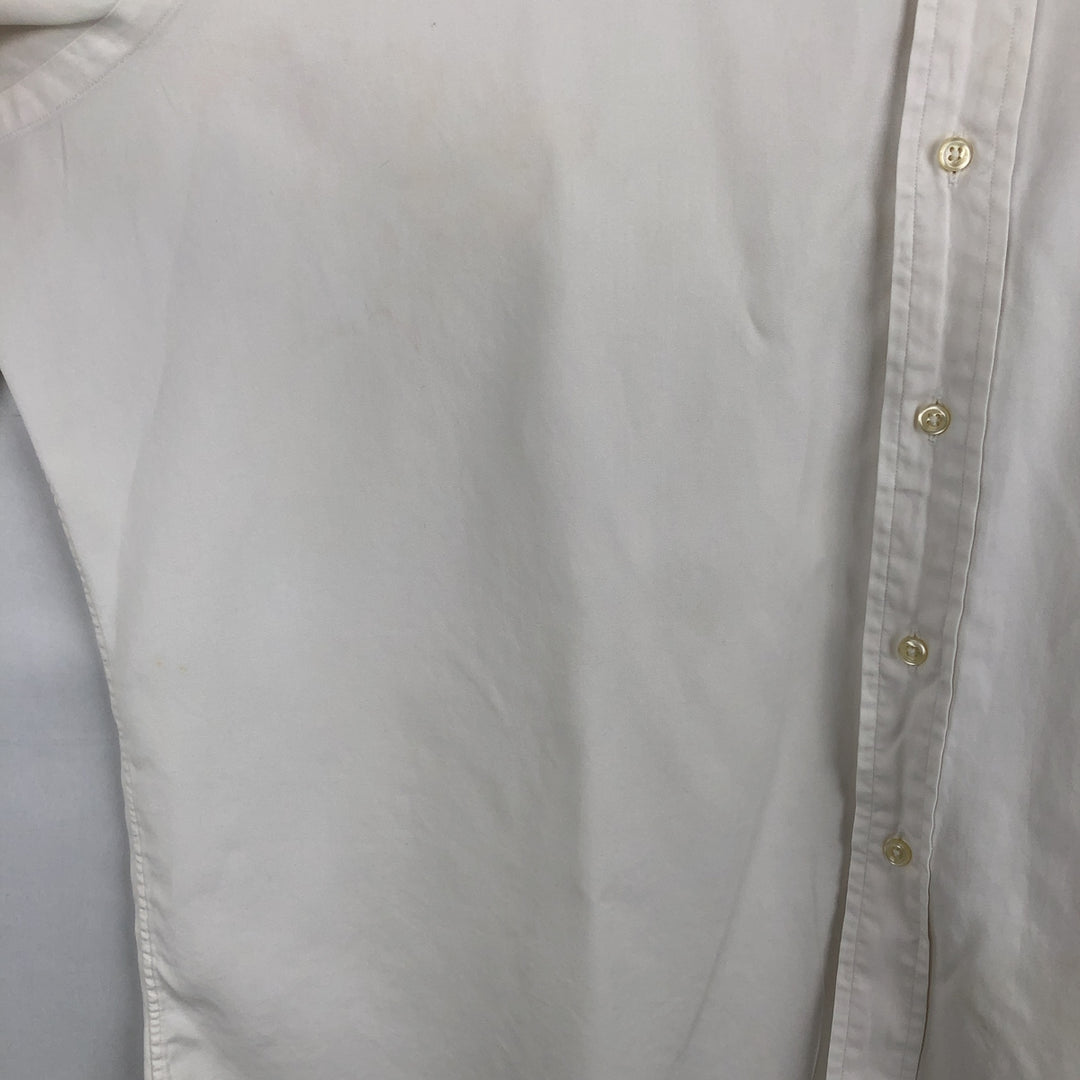 Ralph Lauren Classic Fit Long Sleeve Button Down Shirt Men's XL cotton pale white type Vintage Second Hand