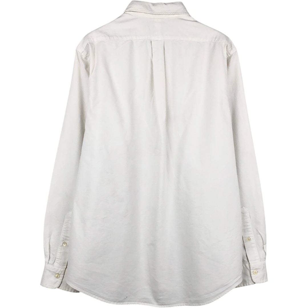 Ralph Lauren POLO RALPH LAUREN CLASSIC FIT long-sleeved button-down shirt, men's size L unclear white type Vintage Second Hand