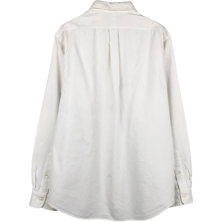 Ralph Lauren POLO RALPH LAUREN CLASSIC FIT long-sleeved button-down shirt, men's size L unclear white type Vintage Second Hand