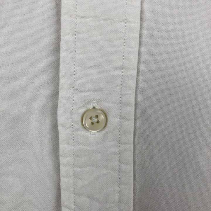 Ralph Lauren POLO RALPH LAUREN CLASSIC FIT long-sleeved button-down shirt, men's size L unclear white type Vintage Second Hand
