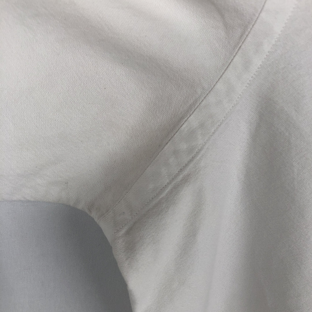 Ralph Lauren POLO RALPH LAUREN CLASSIC FIT long-sleeved button-down shirt, men's size L unclear white type Vintage Second Hand