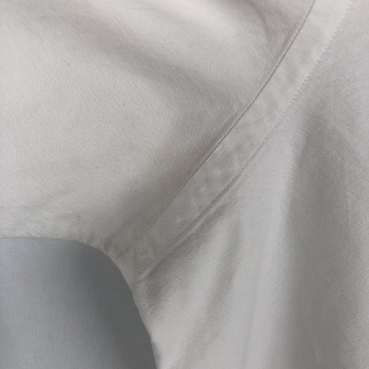 Ralph Lauren POLO RALPH LAUREN CLASSIC FIT long-sleeved button-down shirt, men's size L unclear white type Vintage Second Hand