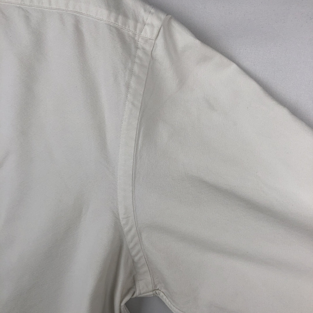 Ralph Lauren POLO RALPH LAUREN CLASSIC FIT long-sleeved button-down shirt, men's size L unclear white type Vintage Second Hand