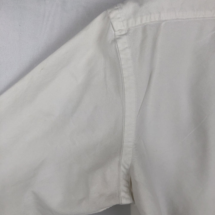 Ralph Lauren POLO RALPH LAUREN CLASSIC FIT long-sleeved button-down shirt, men's size L unclear white type Vintage Second Hand