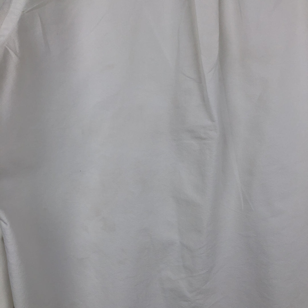 Ralph Lauren POLO RALPH LAUREN CLASSIC FIT long-sleeved button-down shirt, men's size L unclear white type Vintage Second Hand