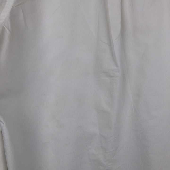 Ralph Lauren POLO RALPH LAUREN CLASSIC FIT long-sleeved button-down shirt, men's size L unclear white type Vintage Second Hand