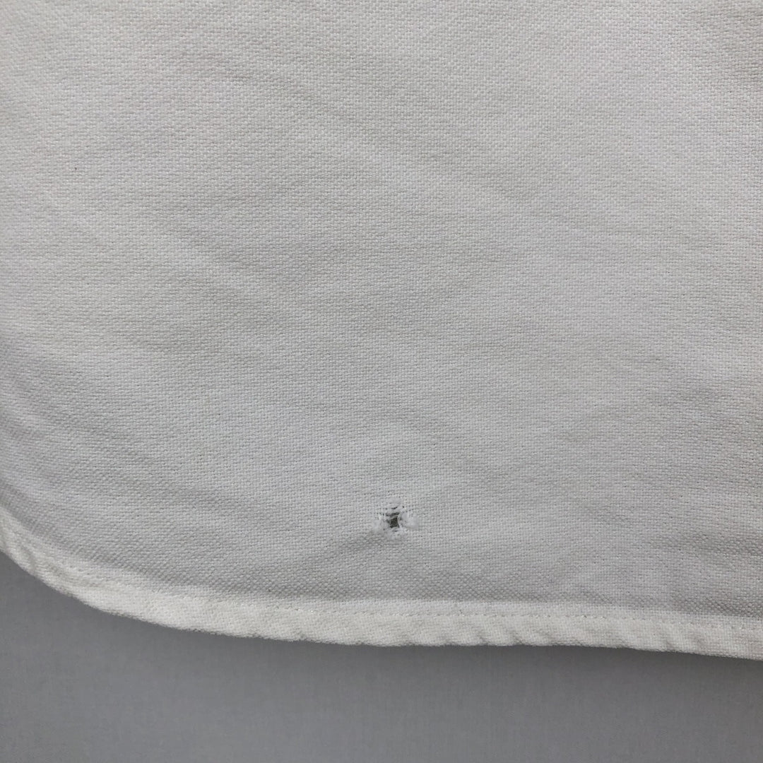 Ralph Lauren POLO RALPH LAUREN CLASSIC FIT long-sleeved button-down shirt, men's size L unclear white type Vintage Second Hand