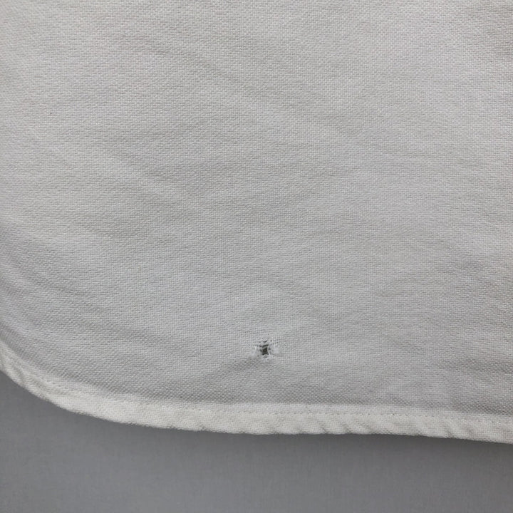 Ralph Lauren POLO RALPH LAUREN CLASSIC FIT long-sleeved button-down shirt, men's size L unclear white type Vintage Second Hand