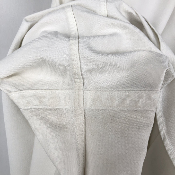 Ralph Lauren POLO RALPH LAUREN CLASSIC FIT long-sleeved button-down shirt, men's size L unclear white type Vintage Second Hand