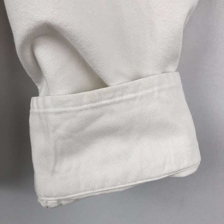 Ralph Lauren POLO RALPH LAUREN CLASSIC FIT long-sleeved button-down shirt, men's size L unclear white type Vintage Second Hand