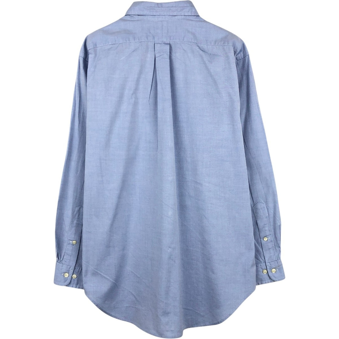 Ralph Lauren Classic Fit Long Sleeve Button Down Shirt, Men's Size L cotton Blue type light blue Vintage Second Hand