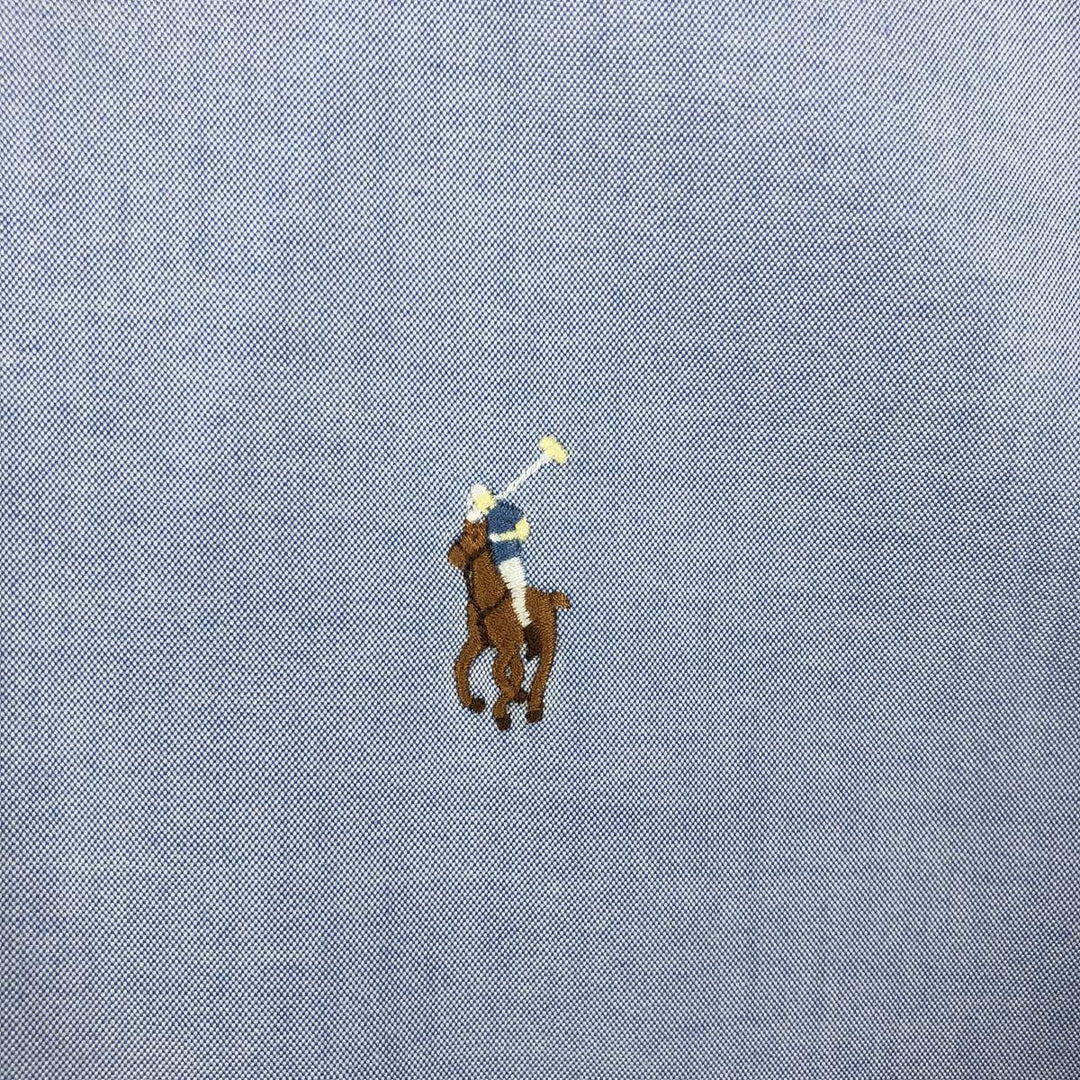 Ralph Lauren Classic Fit Long Sleeve Button Down Shirt, Men's Size L cotton Blue type light blue Vintage Second Hand