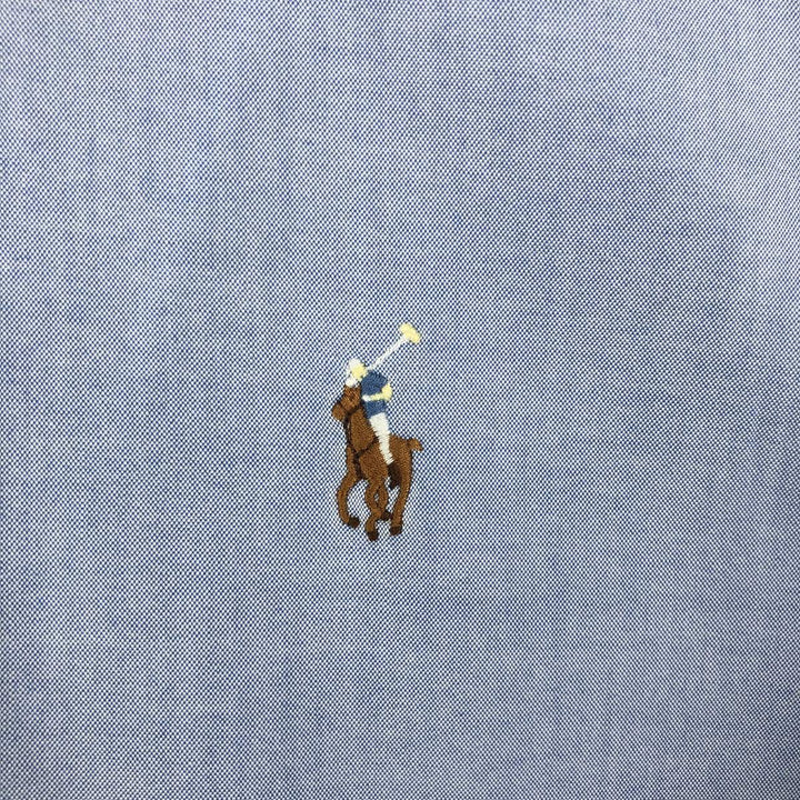 Ralph Lauren Classic Fit Long Sleeve Button Down Shirt, Men's Size L cotton Blue type light blue Vintage Second Hand