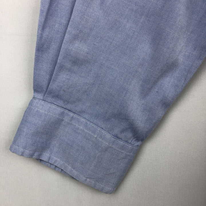 Ralph Lauren Classic Fit Long Sleeve Button Down Shirt, Men's Size L cotton Blue type light blue Vintage Second Hand