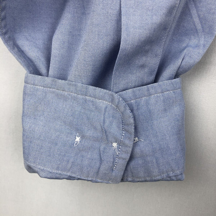 Ralph Lauren Classic Fit Long Sleeve Button Down Shirt, Men's Size L cotton Blue type light blue Vintage Second Hand