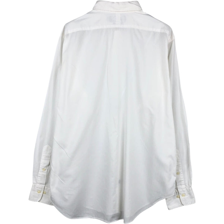 Ralph Lauren ESTATE Long-Sleeve Wide-Collar Cotton Shirt, Men's Size L (approx.) cotton white type Vintage Second Hand