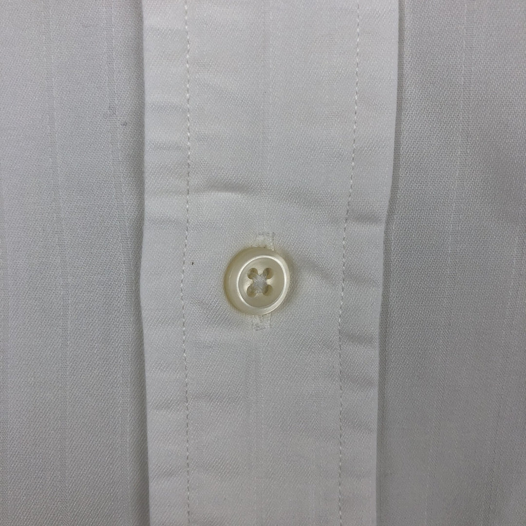 Ralph Lauren ESTATE Long-Sleeve Wide-Collar Cotton Shirt, Men's Size L (approx.) cotton white type Vintage Second Hand