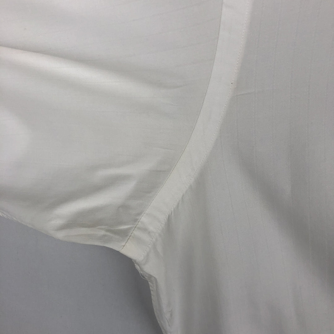 Ralph Lauren ESTATE Long-Sleeve Wide-Collar Cotton Shirt, Men's Size L (approx.) cotton white type Vintage Second Hand