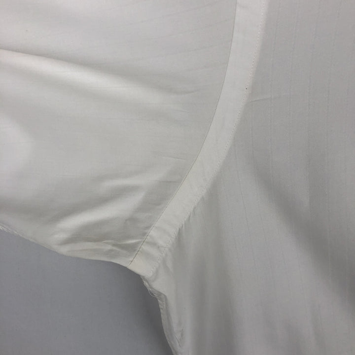 Ralph Lauren ESTATE Long-Sleeve Wide-Collar Cotton Shirt, Men's Size L (approx.) cotton white type Vintage Second Hand